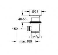 VACIADOR AUTOMATICO LAVABO y BIDE GROHE